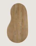 Eettafel Priti Natural Mango Wood Dining Table With Column Leg- Organic | 180 cm