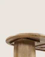 Eettafel Priti Natural Mango Wood Dining Table With Column Leg- Organic | 180 cm - Image 5