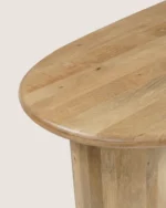 Eettafel Priti Natural Mango Wood Dining Table With Column Leg- Organic | 180 cm - Image 6