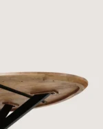 Eettafel Priti Brown Mango Wood Dining Table with Matrix Leg - Organic | 160 cm - Image 5