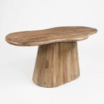 Eettafel Priti Brown with Monolithic leg - Organic | 180 cm - Image 7