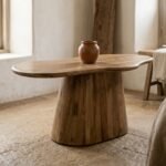 Eettafel Priti Brown with Monolithic leg - Organic | 180 cm - Image 3
