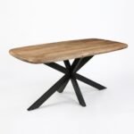 Eettafel Priti Dining Table Brown with Matrix Legs - Priti Oval | 160 cm