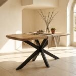 Eettafel Priti Brown with Matrix Legs - Priti Oval | 160 cm
