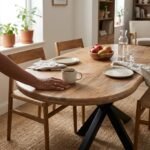 Eettafel Priti Brown mango wood dining table with Matrix Leg - Organic | 180 cm - Image 3