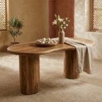 Eettafel Priti Brown mango wood dining table