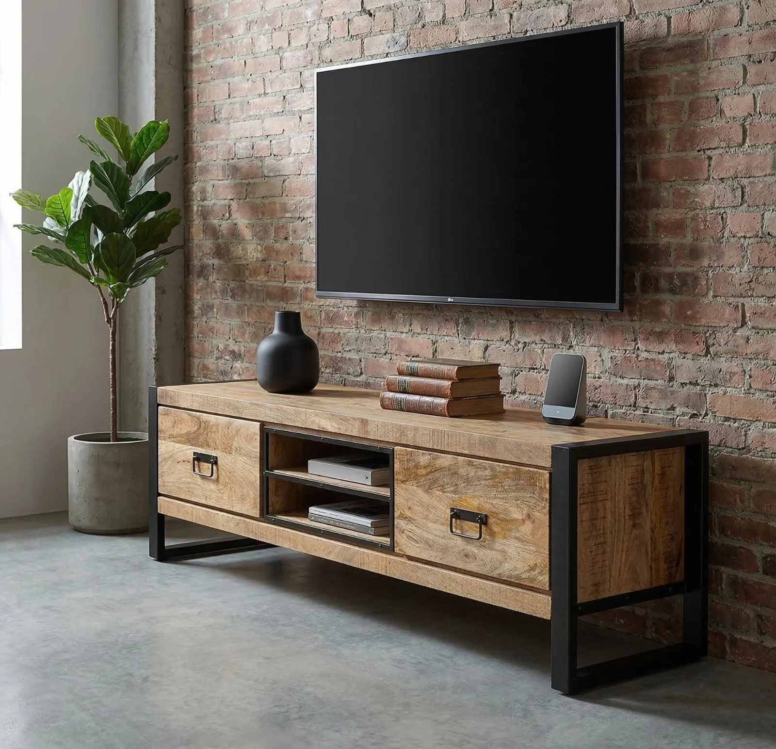 PRITI TV Cabinet 160 cm (Solid Wood)PRITI TV Cabinet 160 cm (Solid Wood)